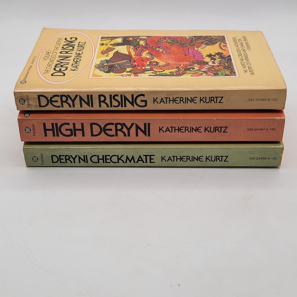 Katherine Kurtz Chronicles of the Deryni Paperback Vol 1-3 Vintage Fantasy Good